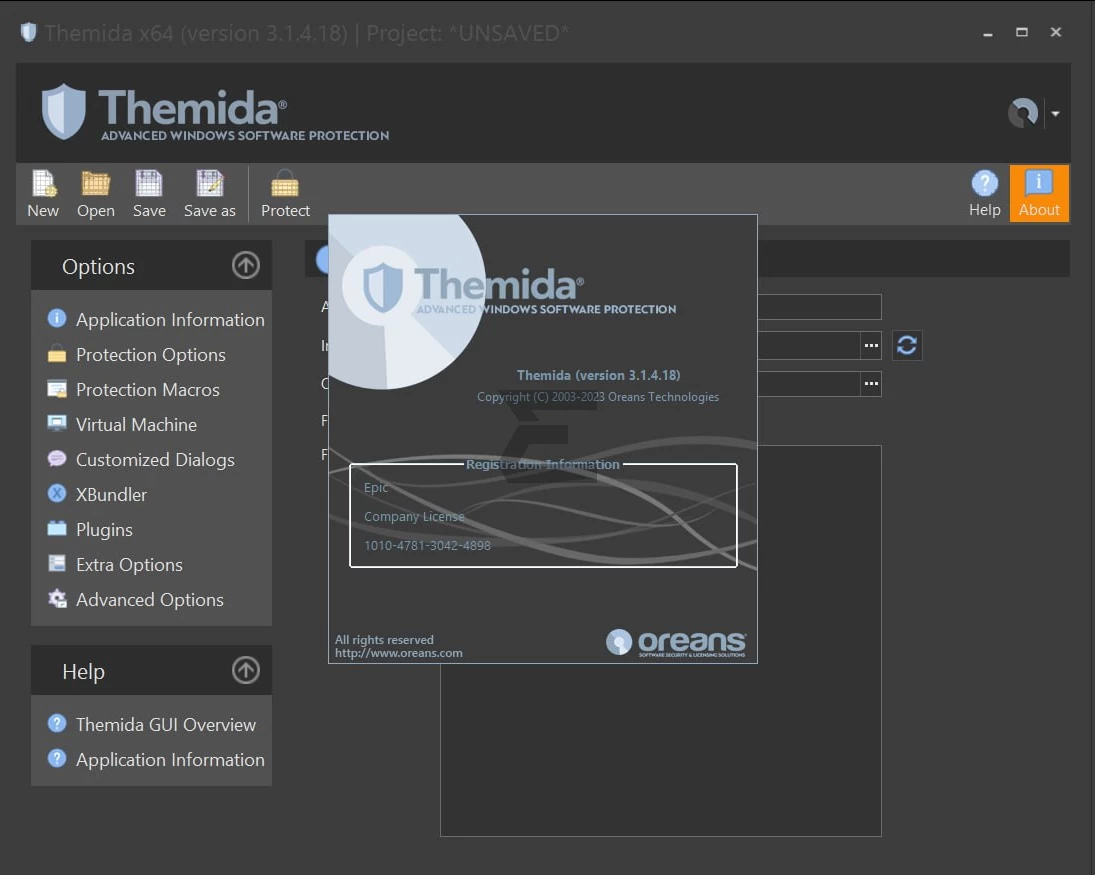Themida Protector v3.1.4.18 Licensed