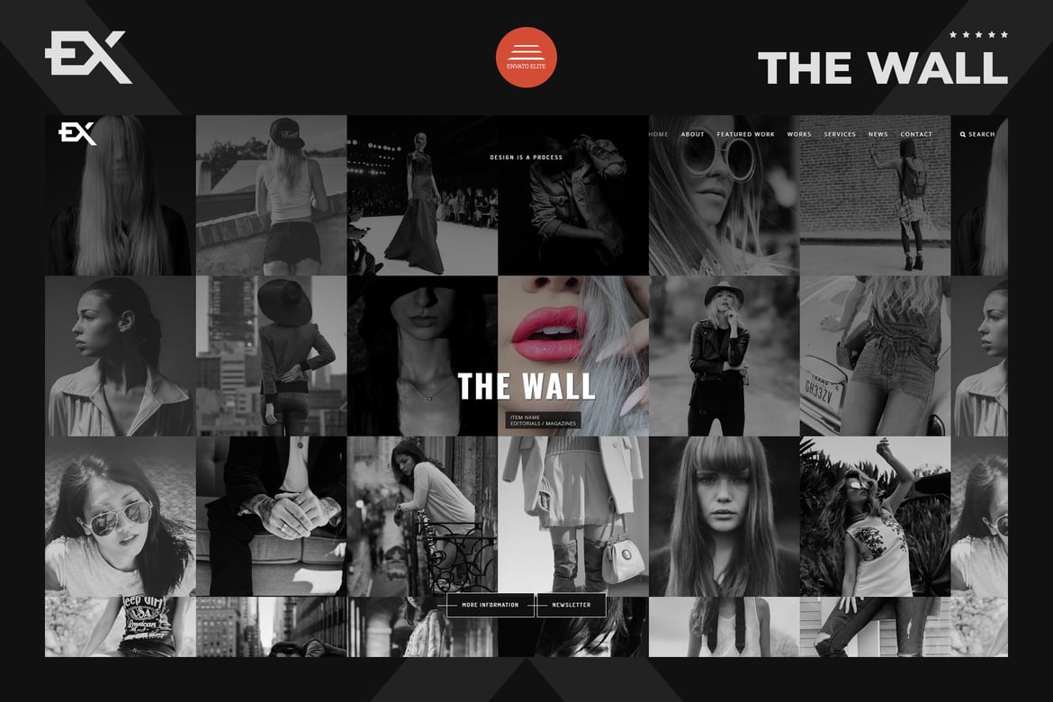 The Wall - Шаблон портфолио фотографии